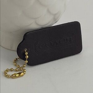 Coach Vintage Double Sided Leather Hang Tag